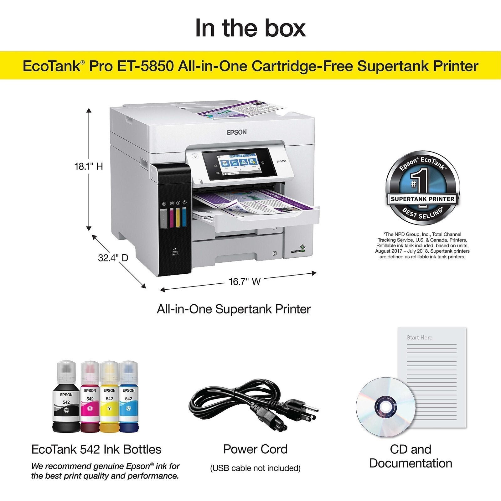 Epson EcoTank Pro ET-5850 Color Laser - Image 2