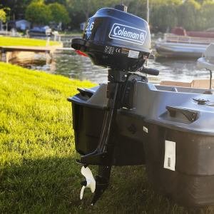 Coleman Powersports 5 HP 4 Stroke Outboard Boat Motor with Easy Pull Start F5BMS - Image 7