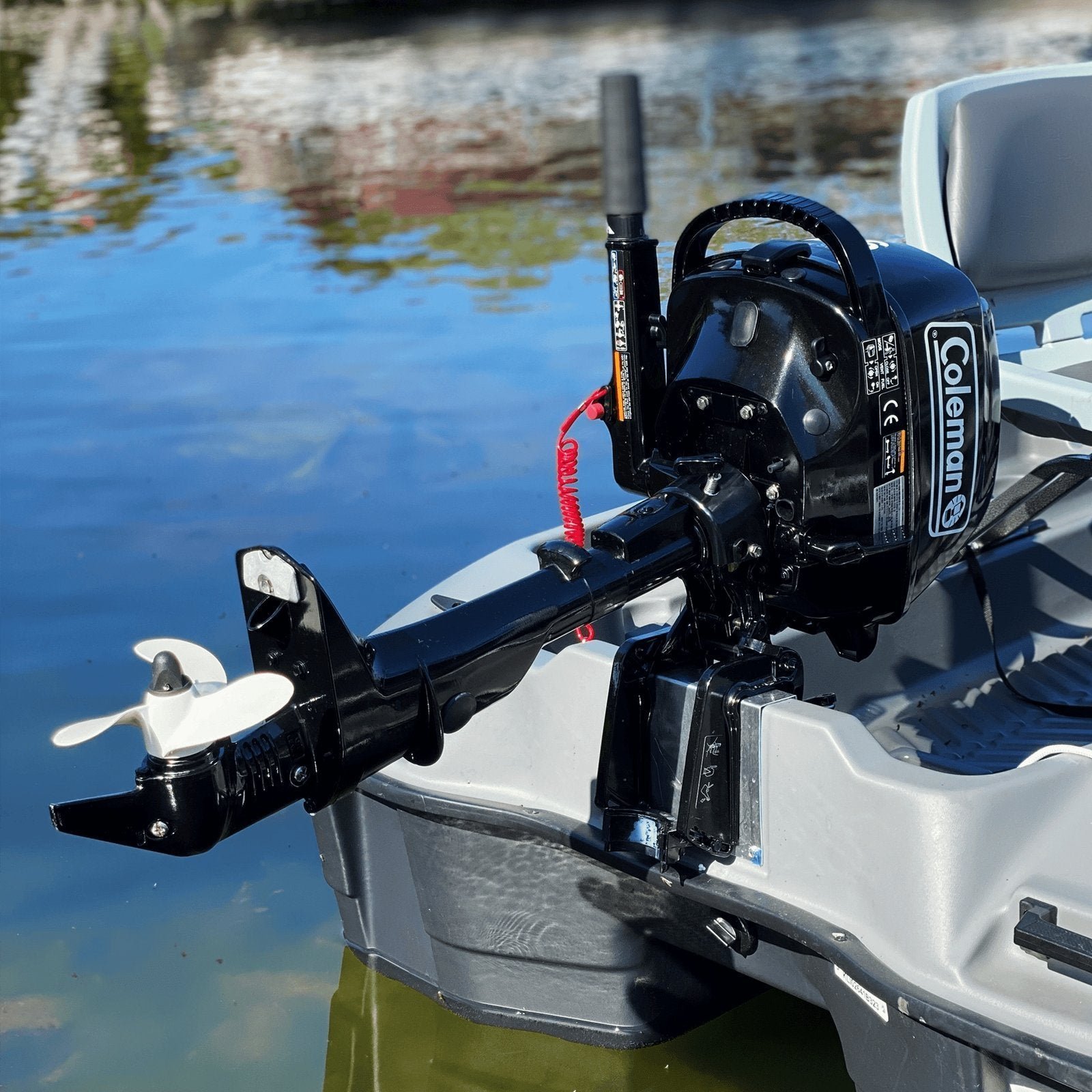 Coleman Powersports 5 HP 4 Stroke Outboard Boat Motor with Easy Pull Start F5BMS - Image 6