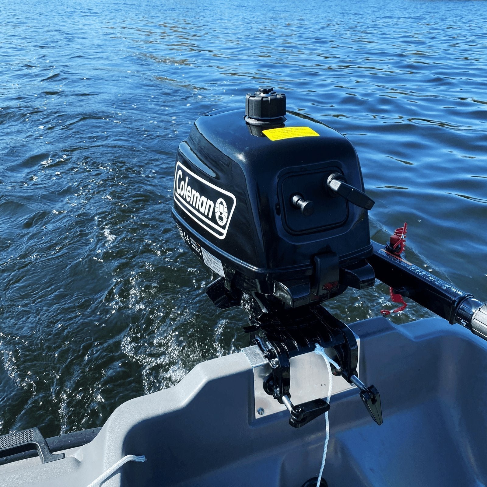 Coleman Powersports 5 HP 4 Stroke Outboard Boat Motor with Easy Pull Start F5BMS - Image 5