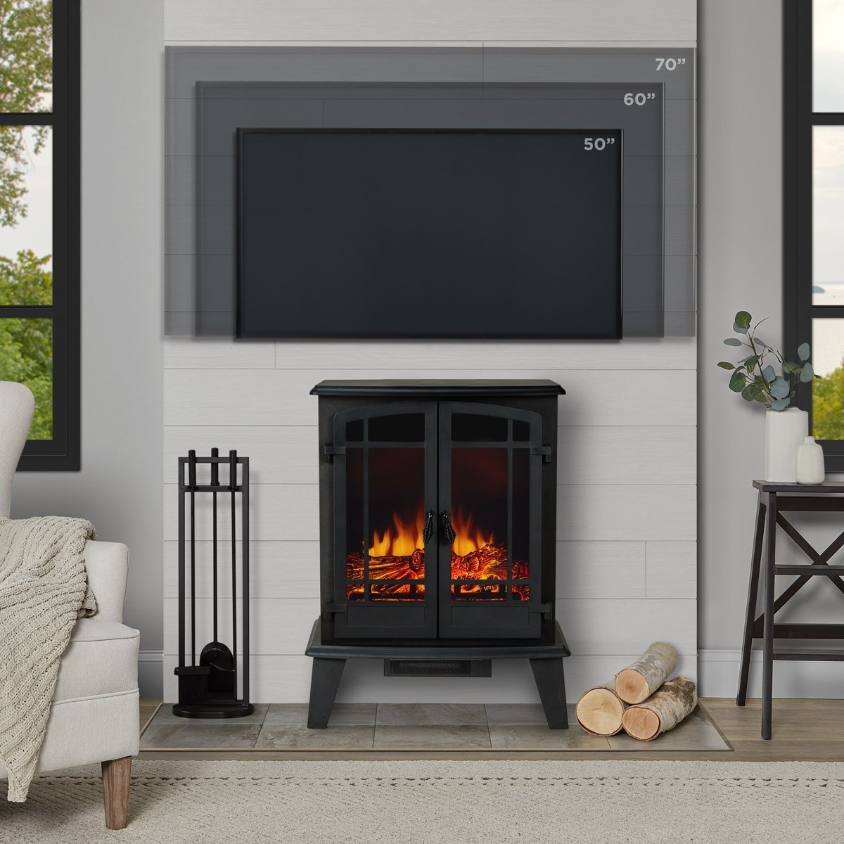 Real Flame Foster 25″ Electric Fireplace - Image 2