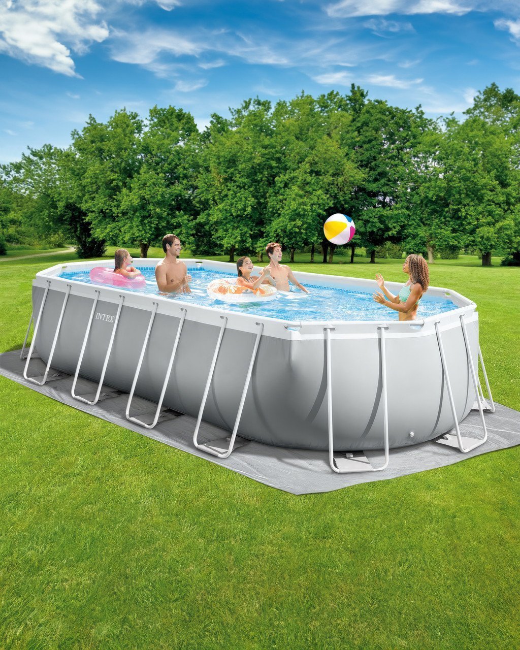 Prism Frame™ 20′ x 10′ x 48″ Oval Above Ground Pool Set - Image 7