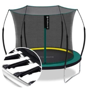 Sky Bound 6ft Outdoor Trampoline without Springs, Toddler Springless Trampoline with Net for Kids and Adults, Springless Trampoline with Enclosure for Backyard Indoor and Outdoor