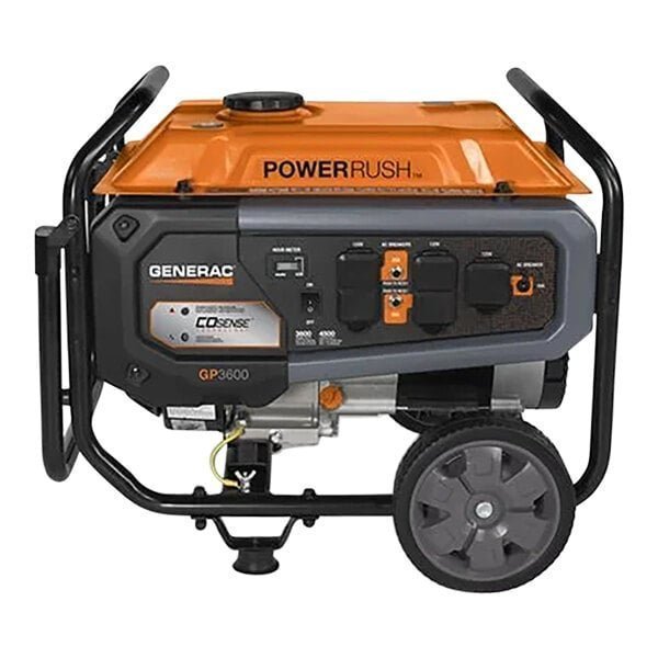 Generac GP Series GP3600 Gasoline-Powered Portable Generator with Recoil Pull Start 7721 – 3,600/4,500W, 120V - Image 3