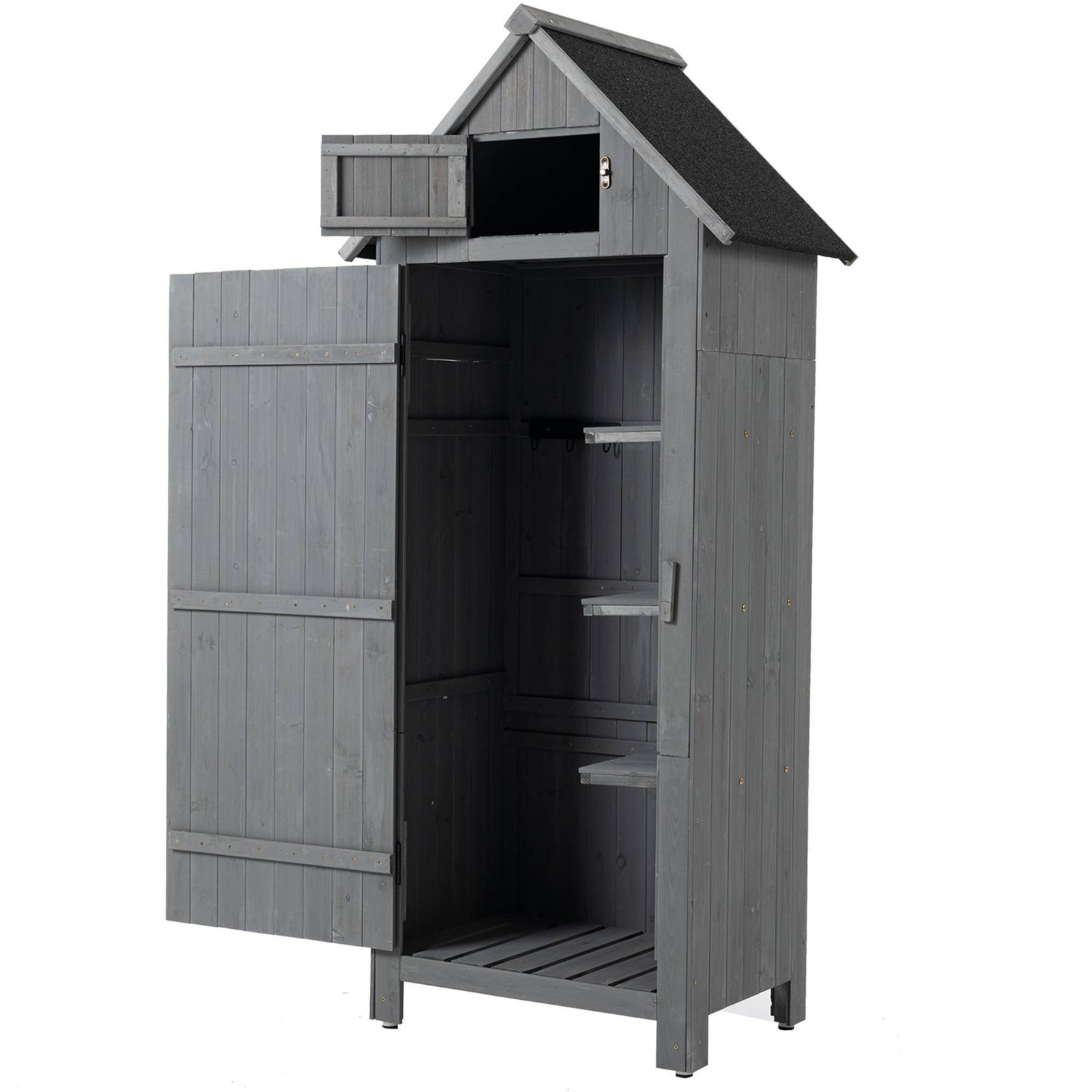 Outdoor Storage Cabinet Tool Shed Wooden Garden Shed - Image 5