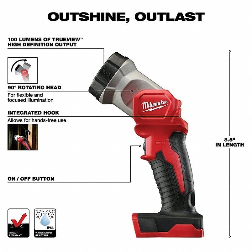 MILWAUKEE Cordless Tool Combination Kit: 7 Tools, 18 V DC Volt, Battery Included, M18 FUEL™, M18™ - Image 8