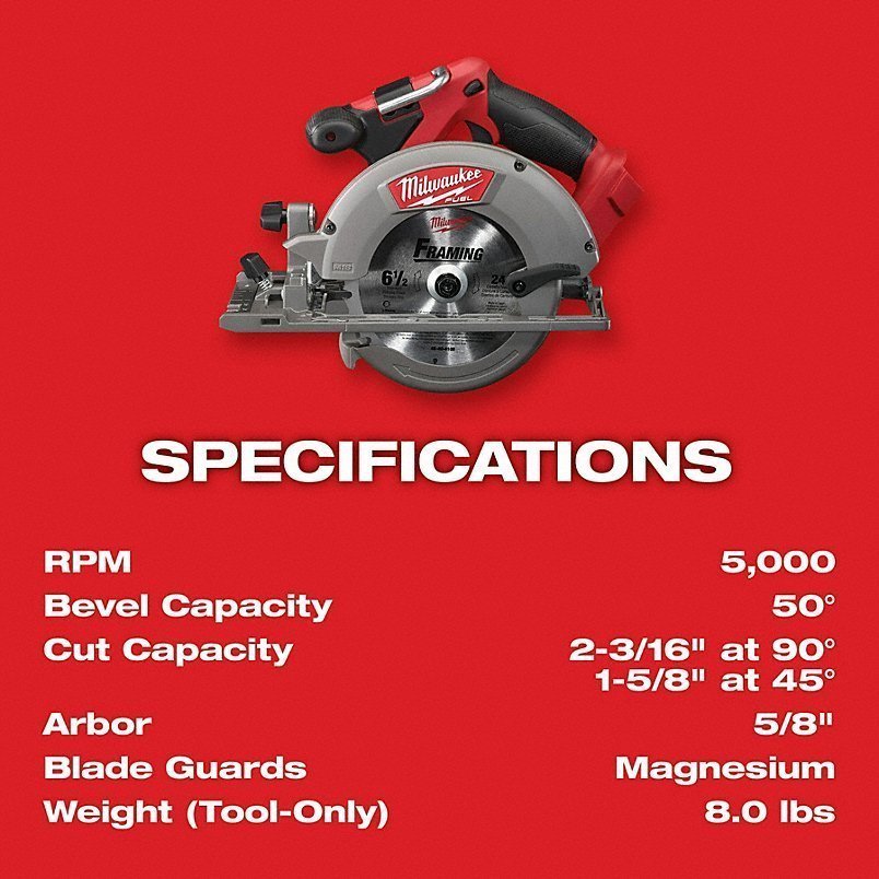 MILWAUKEE Cordless Tool Combination Kit: 7 Tools, 18 V DC Volt, Battery Included, M18 FUEL™, M18™ - Image 7