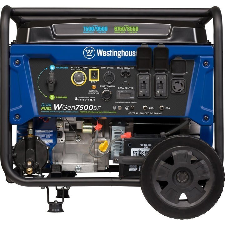 Westinghouse WGen7500DF Dual Fuel Portable Generator - Image 3