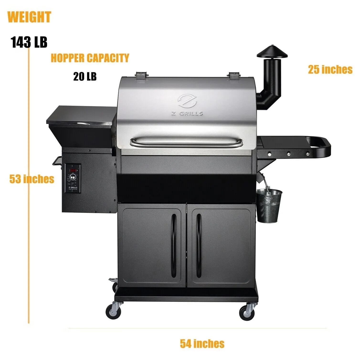 Z Grills Wood Pellet Ultimate 8-in-1 Smoker Grill 1000E - Image 2