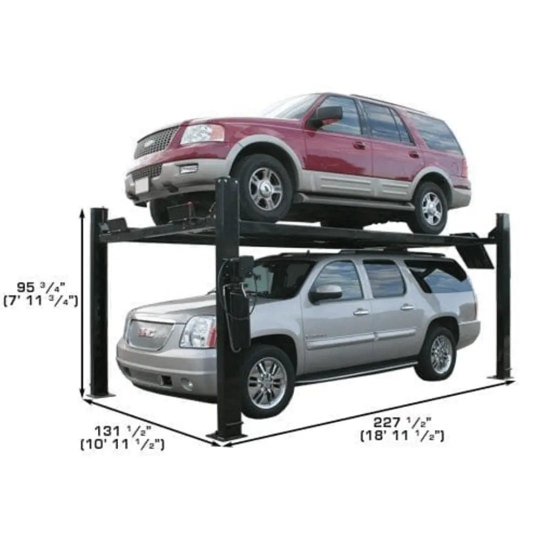 Atlas Pro9000 4 Post Lift with RJ6 Rolling Jacks - Image 2