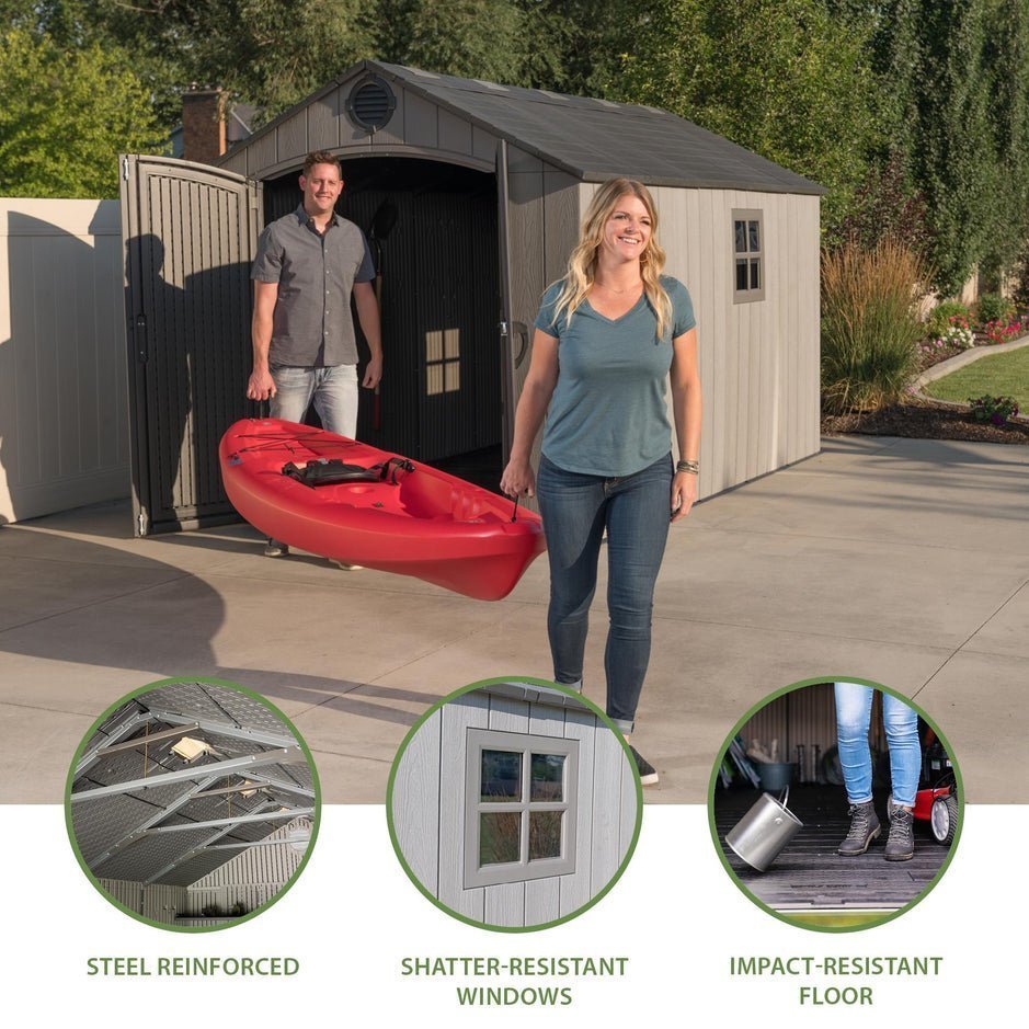 Lifetime 8 Ft. X 12.5 Ft. Outdoor Storage Shed – 60305 - Image 6
