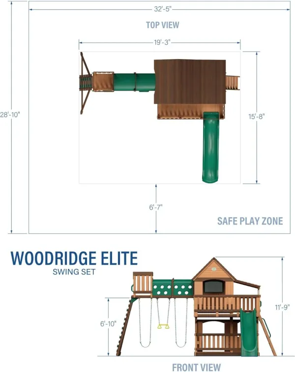 Backyard Discovery Woodridge Elite Cedar Swing Set/Playset - Image 8