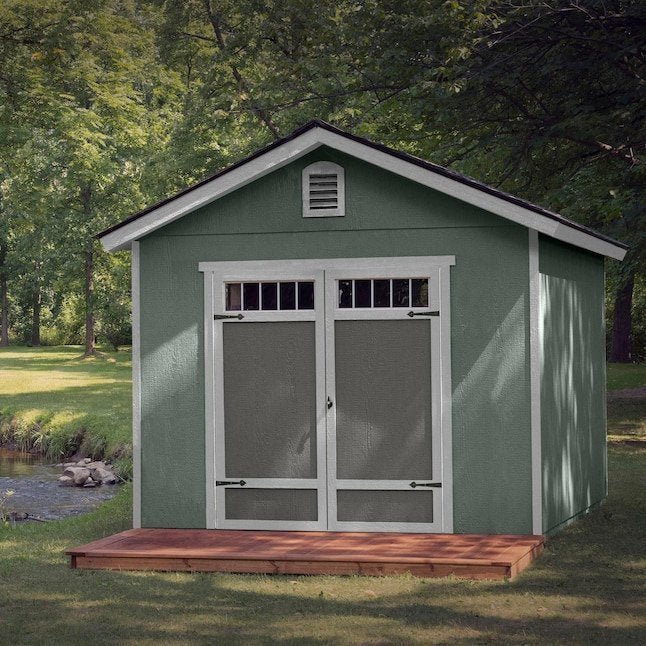 Heartland Asheville 10-ft x 12-ft Gable Style Wood Outdoor Storage Shed - Image 2
