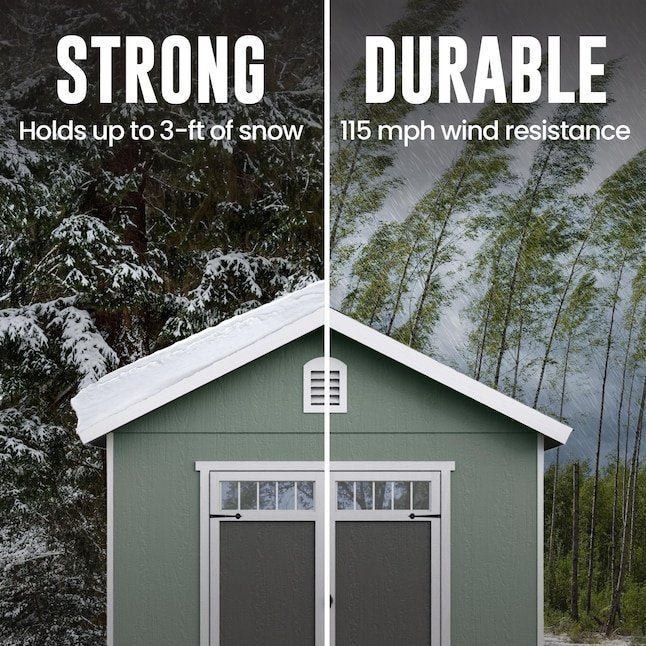 Heartland Asheville 10-ft x 12-ft Gable Style Wood Outdoor Storage Shed - Image 3