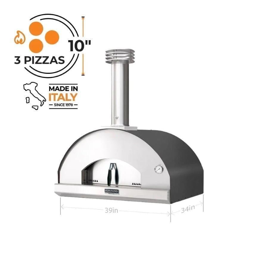 Fontana Forni Mangiafuoco Wood-Fired Pizza Oven – Anthracite – FTMF-A - Image 5