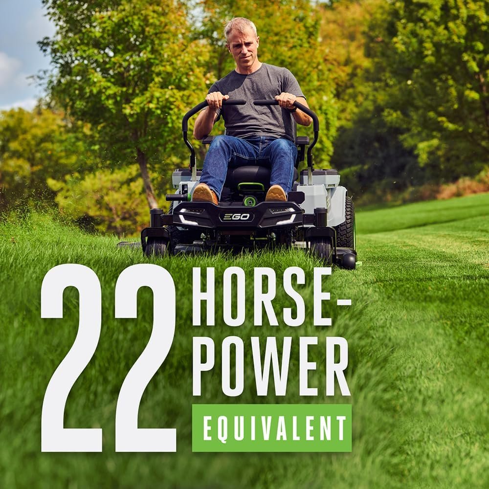 EGO Power+ Electric Riding Lawn Mower, 42″ Deck with Zero Turn Radius, Includes (4) 56V 10.0Ah Batteries and Charger ZT4204L - Image 5