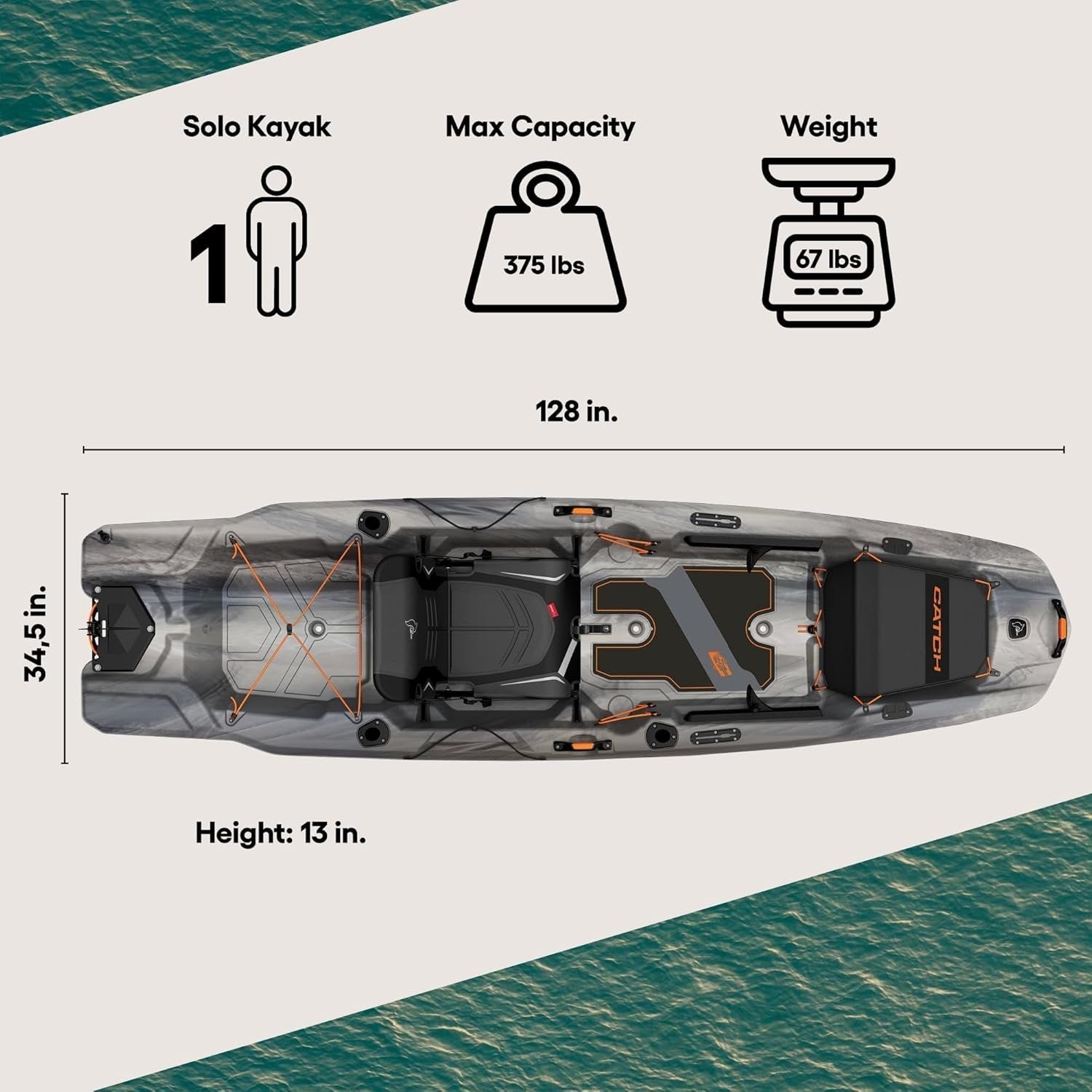 Pelican Catch Mode 110 Fishing Kayak - Image 2