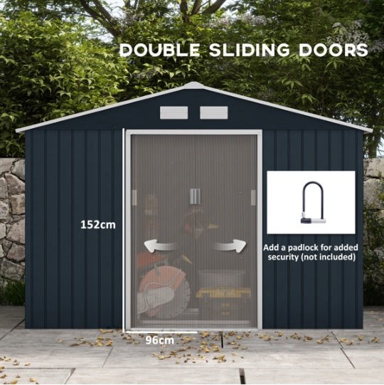 Outdoor Garden Storage Shed Tool House - Image 3
