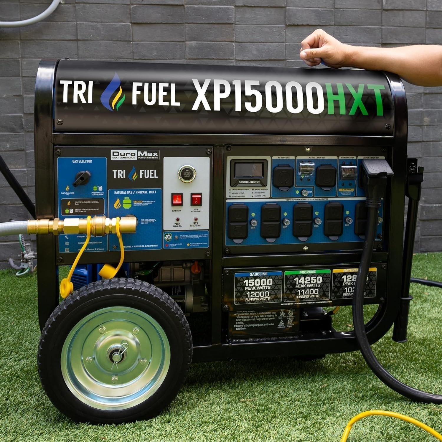 DuroMax 15,000-Watt Tri-Fuel Portable Generator XP15000HXT - Image 9