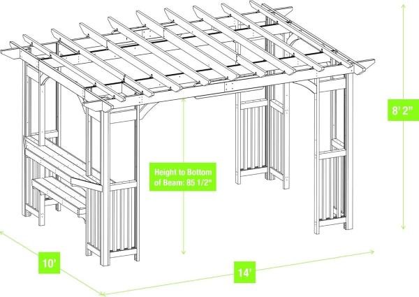 Yardistry Madison Pergola YM11783 - Image 3