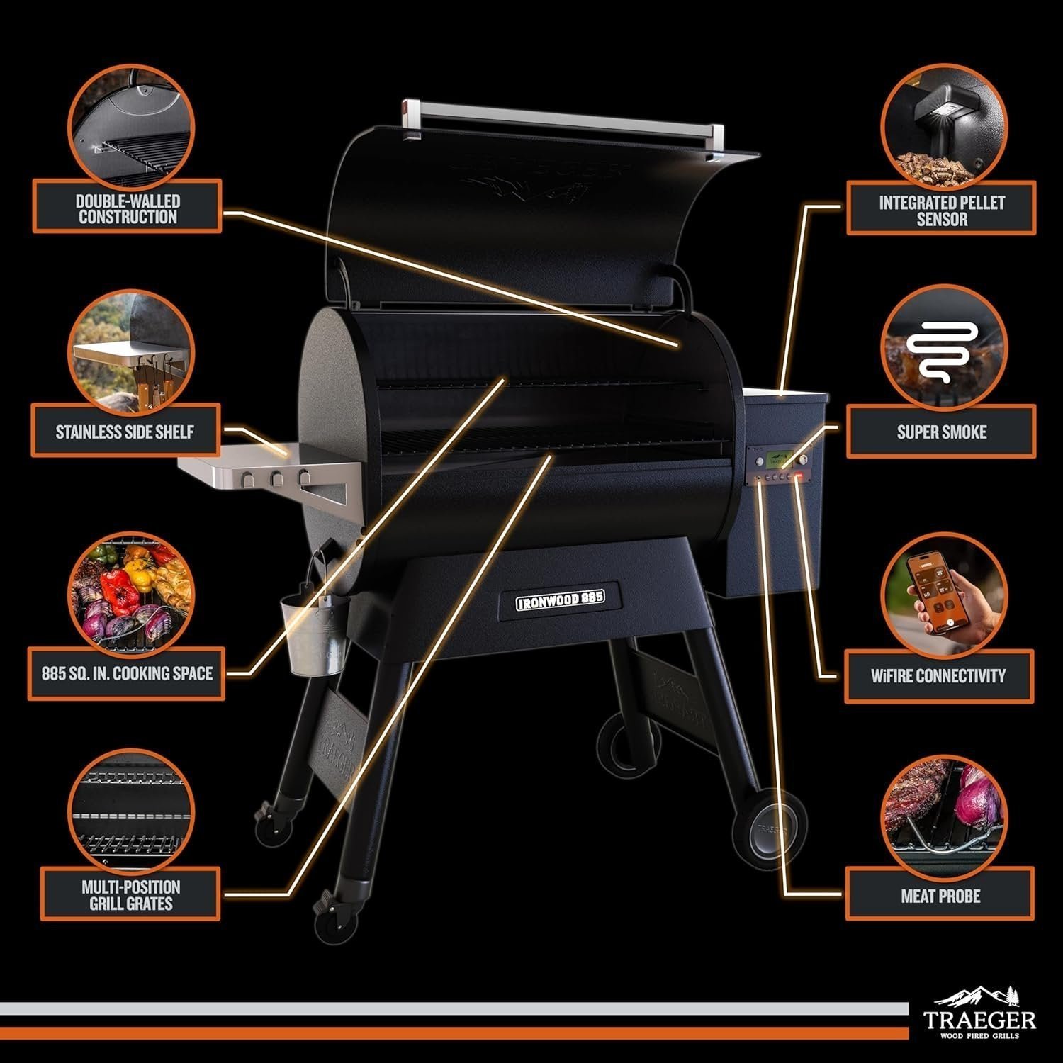 Traeger Ironwood 885 Pellet Grill - Image 2