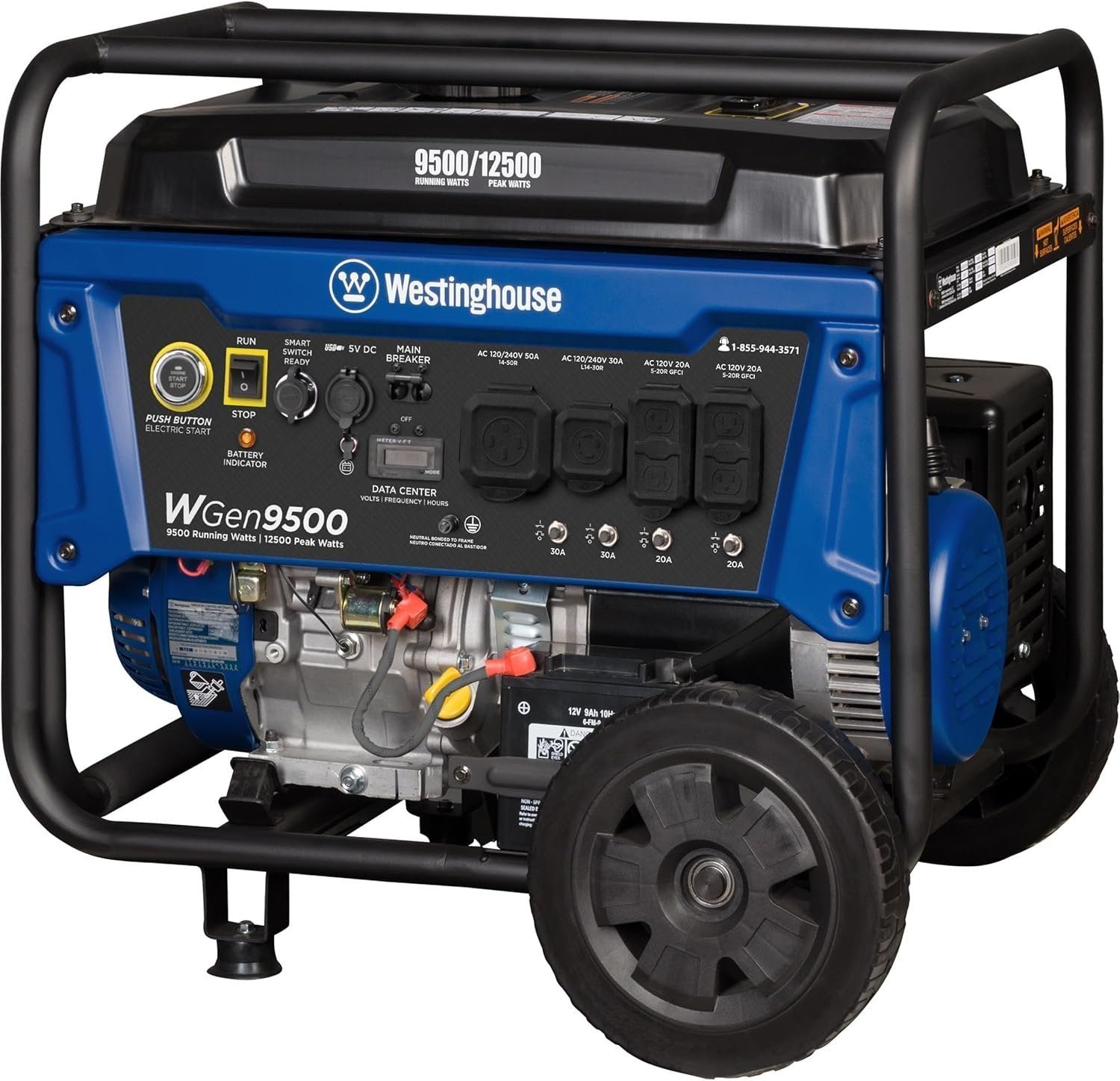 Westinghouse 9500 Peak Watt Home Backup Portable Gas Powered Generator - Image 5