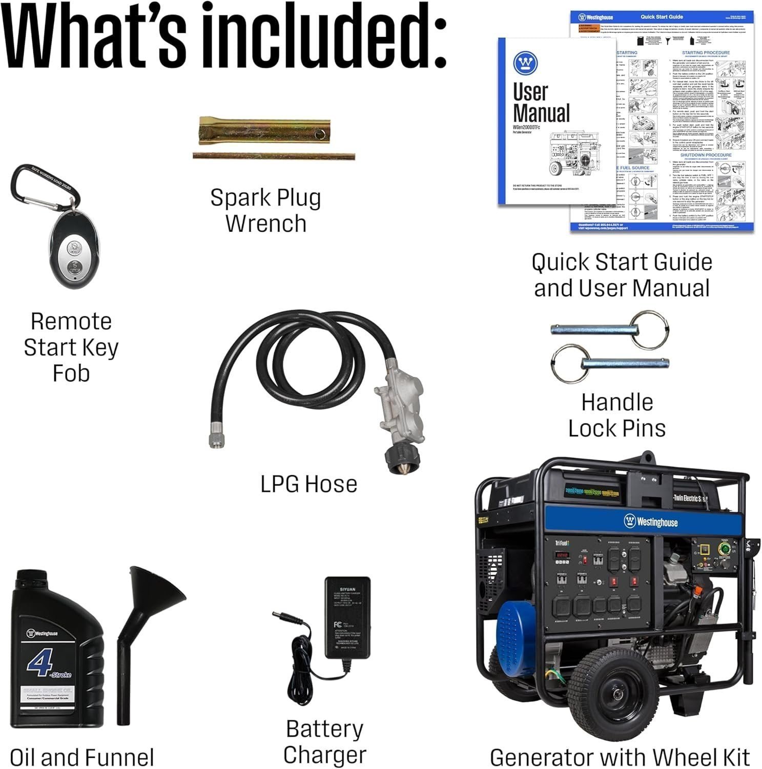 Westinghouse 28,000/20.000-Watt Tri-Fuel Portable Generator - Image 6