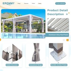 EROMMY 12’x24′ Outdoor Louvered Pergola Gazebo - Image 5