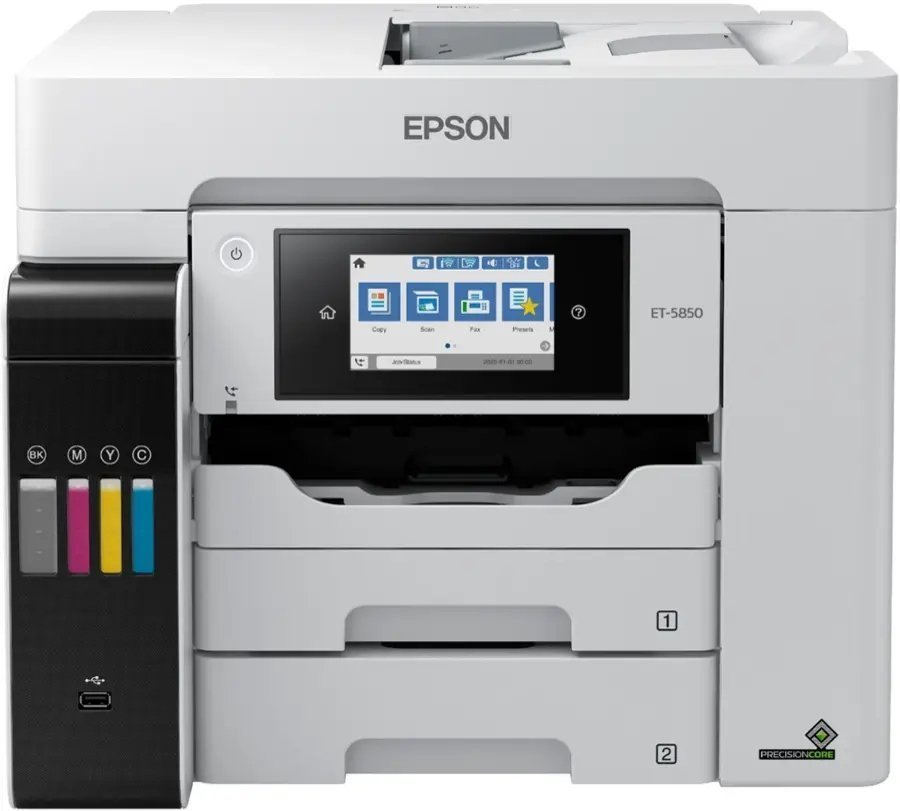 Epson EcoTank Pro ET-5850 Wireless Color All-in-One Supertank Printer C11CJ29201 - Image 2