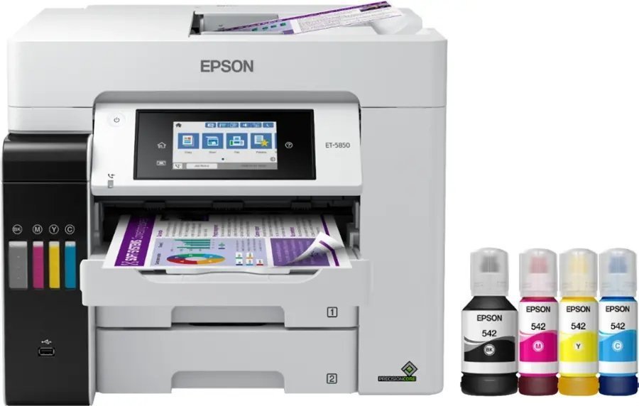 Epson EcoTank Pro ET-5850 Wireless Color All-in-One Supertank Printer C11CJ29201 - Image 6