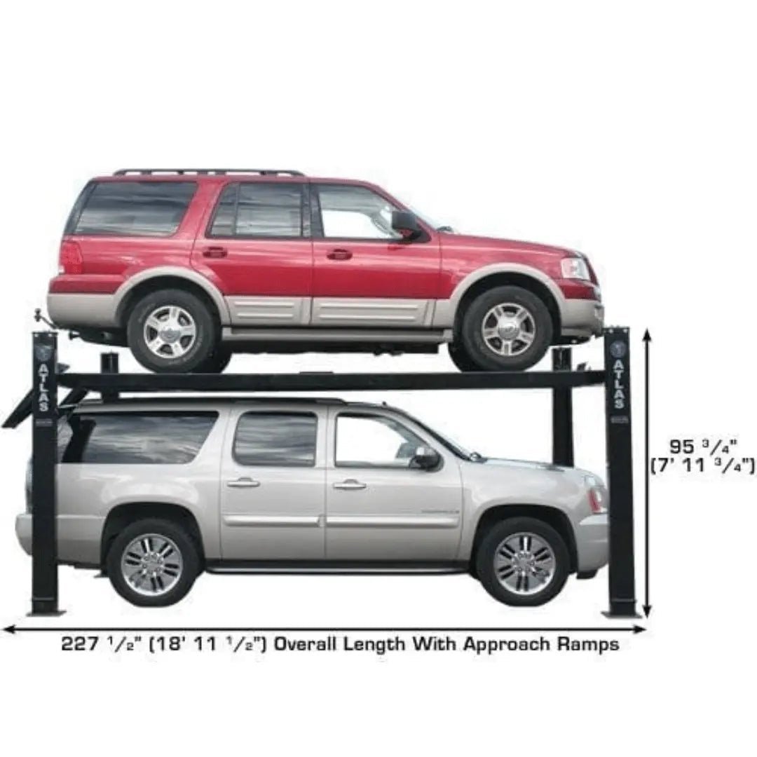Atlas Pro9000 4 Post Lift with RJ6 Rolling Jacks - Image 5