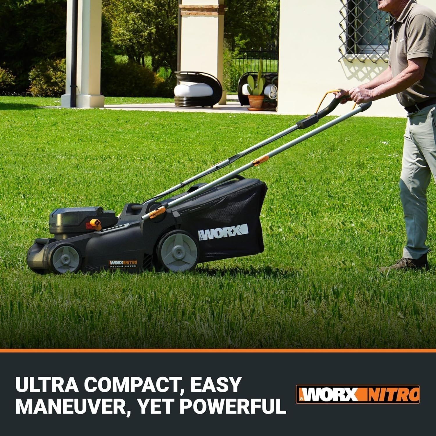WORX Nitro 40V 16″ Cordless Lawn Mower w/Brushless Motor 2.0 & Intellicut - Image 2