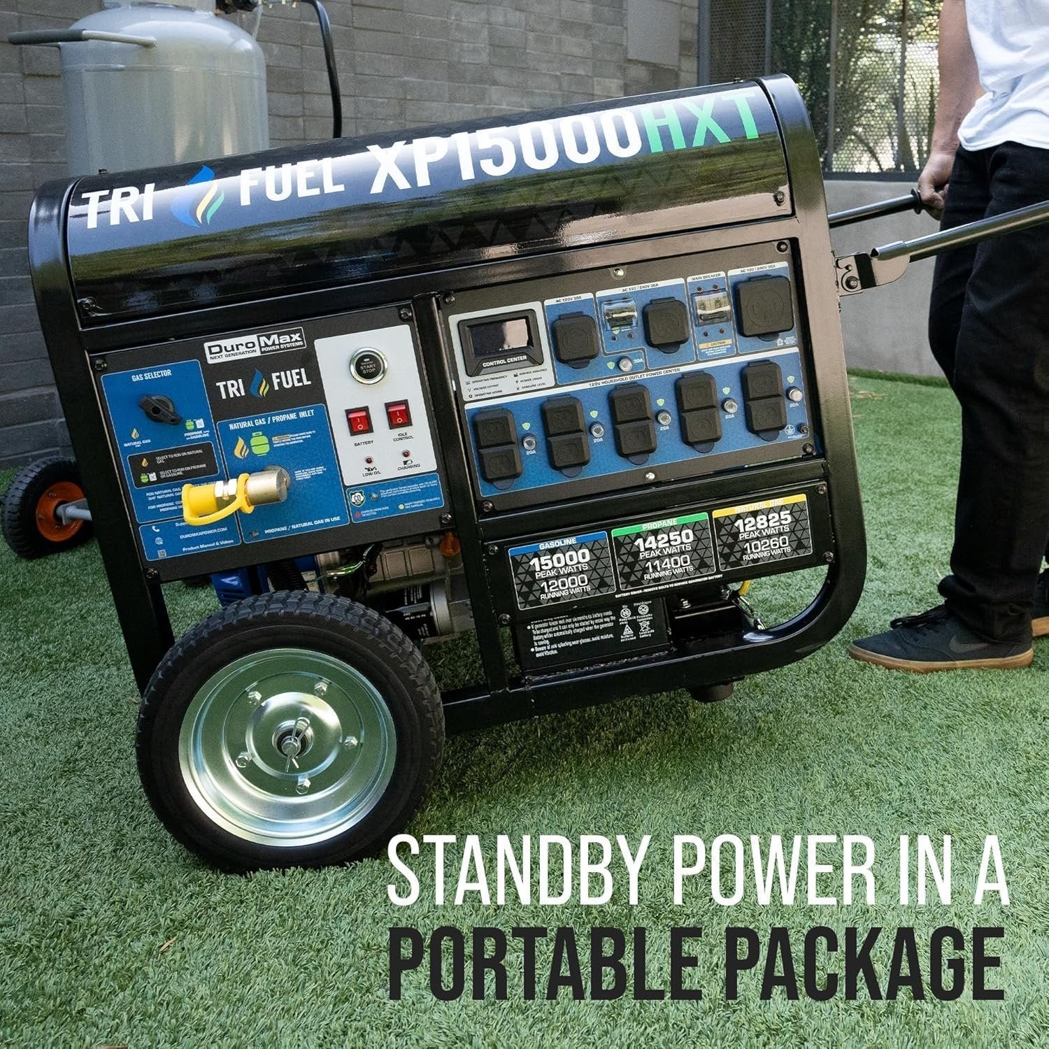 DuroMax 15,000-Watt Tri-Fuel Portable Generator XP15000HXT - Image 8