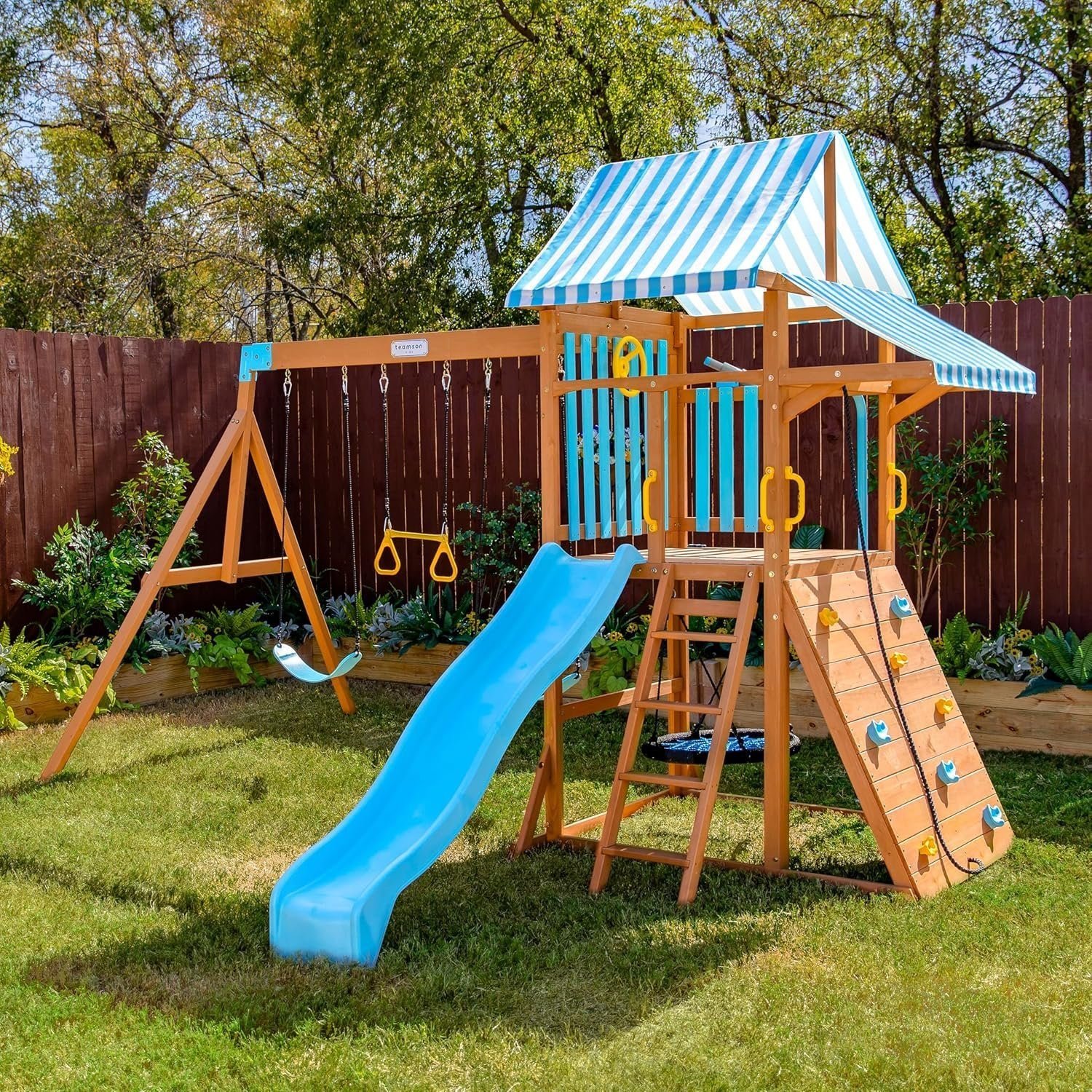 Teamson Kids Laguna Swing Set Playset - Image 8