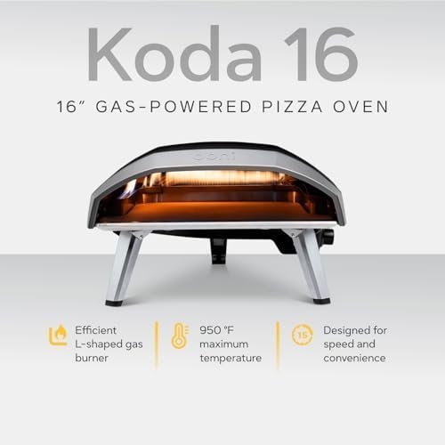 Ooni Koda 16 Natural Gas Pizza Oven – 28mbar Natural Gas Outdoor Oven, Makes 16 Inch Pizzas - Image 5