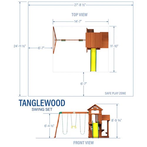 Backyard Discovery Tanglewood Cedar Wood Swing Set - Image 5