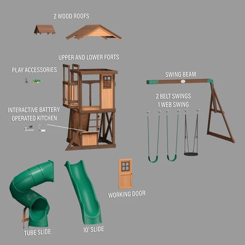 Backyard Discovery Tacoma Falls Swing Set - Image 12