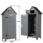 Outdoor Storage Cabinet Tool Shed Wooden Garden Shed - Image 6