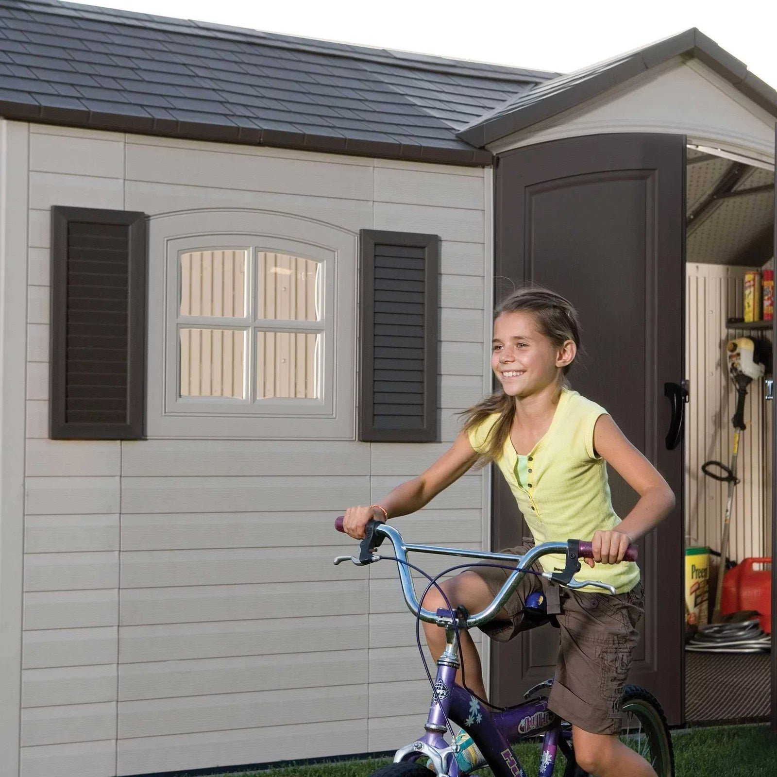 Heartland Coronado 12-ft x 8-ft Gable Engineered Wood Storage Shed with Floor Included - Image 6
