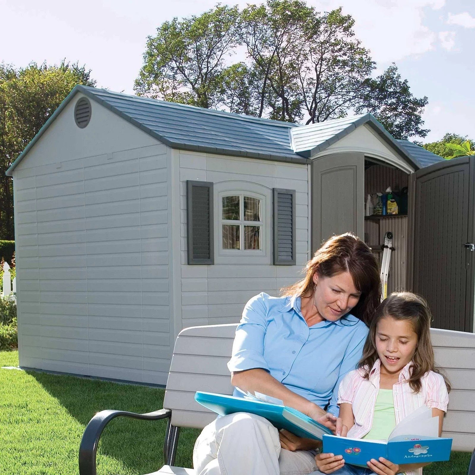 Heartland Coronado 12-ft x 8-ft Gable Engineered Wood Storage Shed with Floor Included - Image 7
