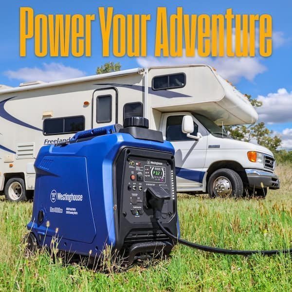 4,000-Watt Gas Powered Portable Inverter Generator with Recoil Start, LED Data Center - Image 8